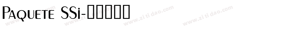 Paquete SSi字体转换